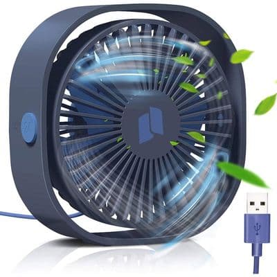 Mini USB-fläkt - Bärbar - 3 hastigheter - Tyst - Kompakt