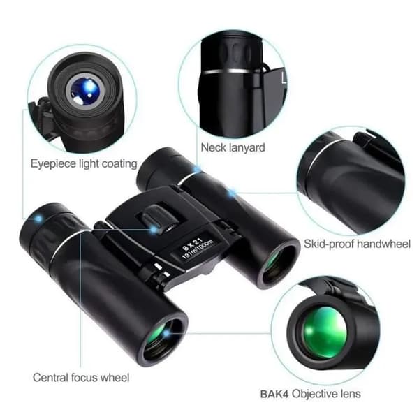 Kompakt 8x21 kikkert - BAK4 - IPX4 - 1000M synsfelt