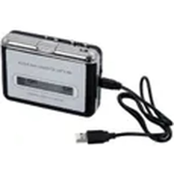 USB båndkassetteafspiller MP3-konverter - Sort - Kassetteafspiller