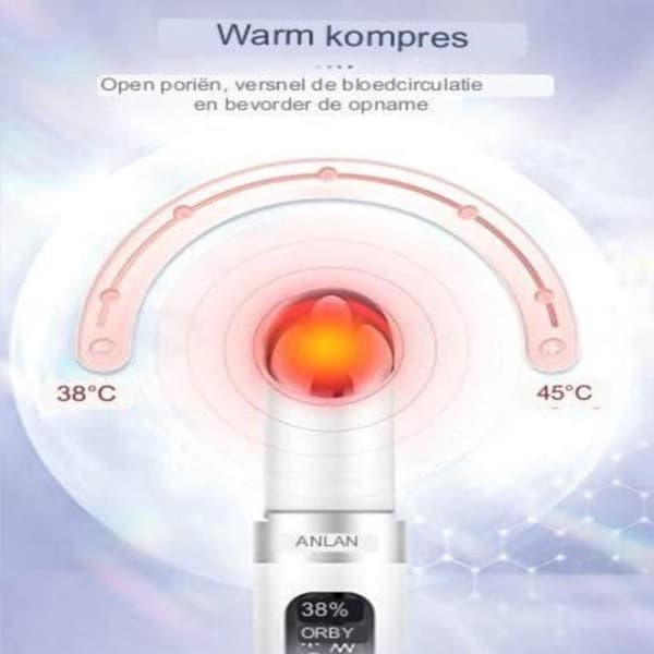Øjenmassageapparat - Øjenmassage - 38-45°C - Hvid