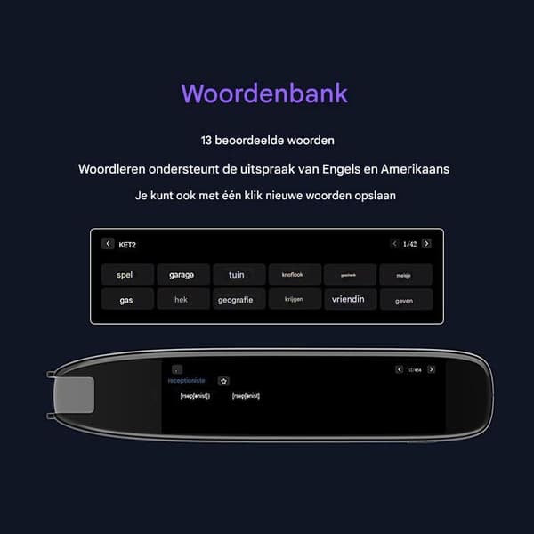 Scan Translate Pen | Offline Translation Pen Support for 142 Languages - Touch Screen Scanner 142 Languages Voice Device for Users