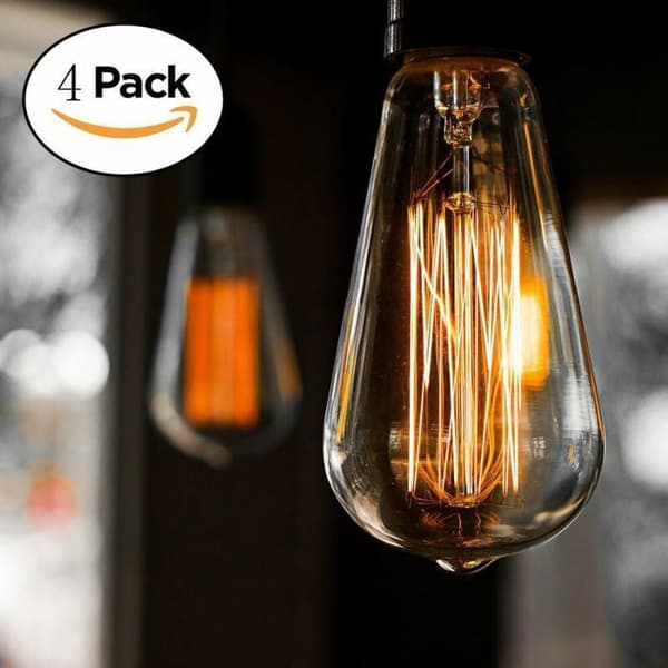 Vintage glödlampa - Bravelight - E27 ST64 - 40W - Dimbar - 2700K Varmvit