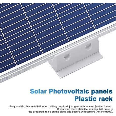 Solpanel monteringsbeslag, 2 stk. sidemonteringsbeslag til solpaneler, solpanelstøtte til autocampere, campingvogne