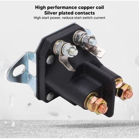 ABS starter-solenoidrelæ, kobberspolehus, plæneklipperrelæudskiftning til 12V køretøjer