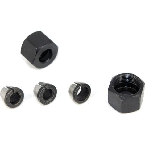 Chuckhode, Drillchuck, 6mm 6.35mm 8mm Adapterhodeomformer, 6 Stykker
