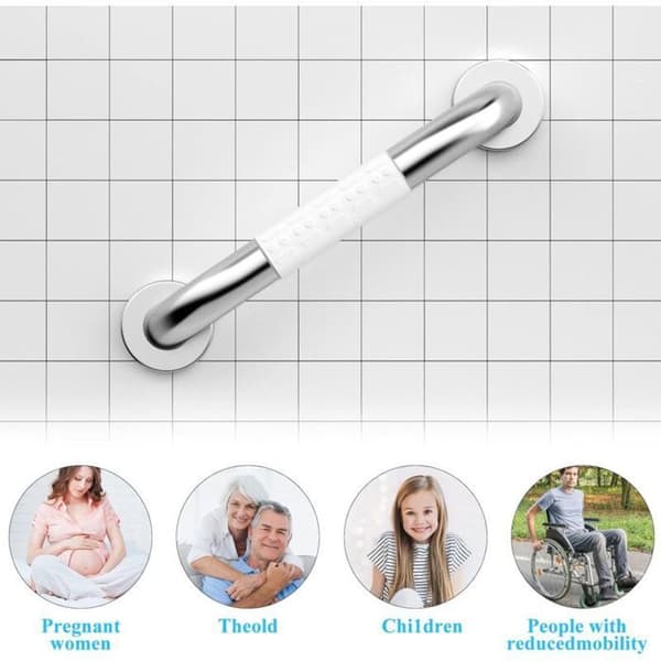 Skridsikker toiletgrebstang i rustfrit stål til badekar og bruser, 30 cm, flere farver