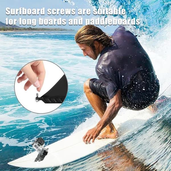 Surfbrettskruer, longboard finne-skruer, M4-skruer i rustfritt stål, bretttilbehør for surfebrett, longboards og padlebrett