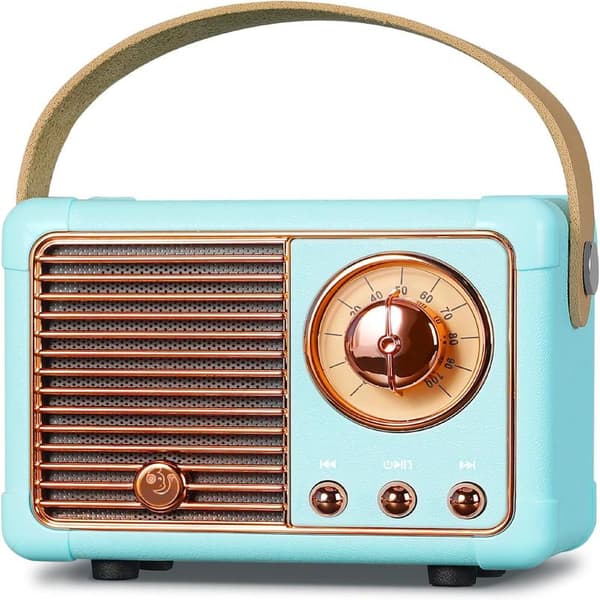 Retroradio, för kontorsbruk, retroradio med Bluetooth, AM/FM/SW reseradio med Bluetooth 5.3, köksradio, stöder USB/TF/AUX-funktion