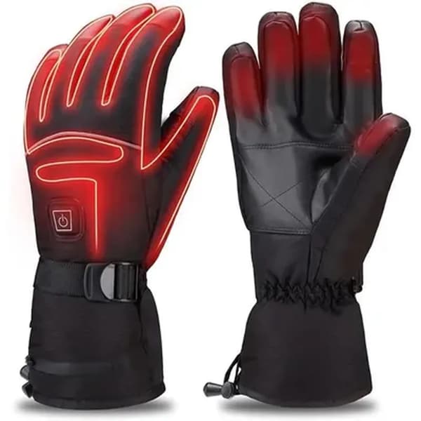 Opvarmede handsker - Genopladeligt batteri - Ski/Motorcykel - Sort