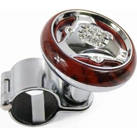 Universal bil lastebil ratt hjelpehjul ball spinner traktorhåndtak - plating