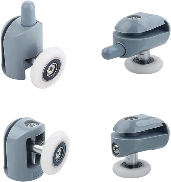 8-delade skjutbara duschdörrsrullar, 23 mm duschdörrsrullar, duschkabinsrullar