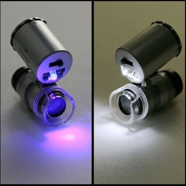 60X Mini LED UV Lup til Juvelerer