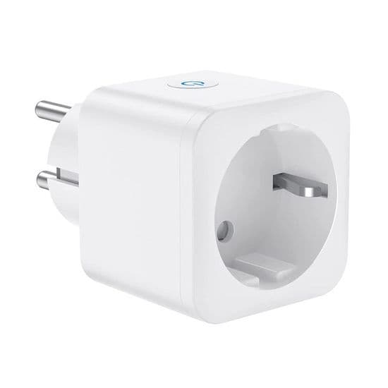 WiFi smartplugg, 16A 3680W, kompatibel med Alexa och Google Home, (1-pack)