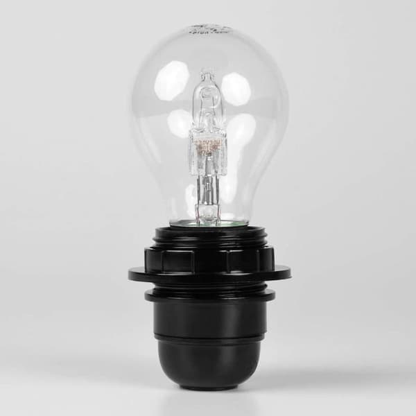E27 Lamphållare Set om 2 - Svart - Plast - 60 Watt