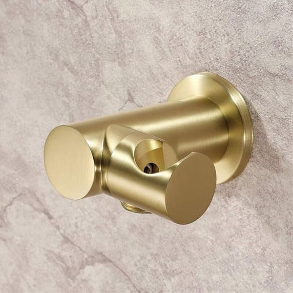 Justerbar Brusehovedholder - Messing - Børstet Guld - Praktisk