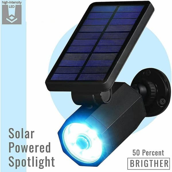 Bionic Spotlight Deluxe Solcellelampe - Bevægelsessensor - Vandtæt - Frostbestandig