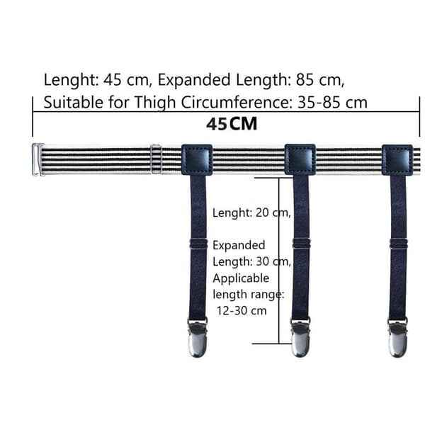 Shirt Holder Nylon 1 Pair Black/White