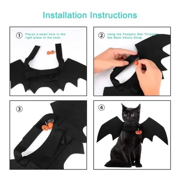 Halloween kæledyrskostume - Hund - Sort