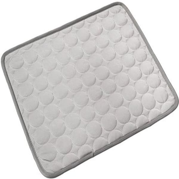 Kjølematte for hunder og katter under 15 kg - Vaskbart soppteppe for kjæledyr - Medium, 60 x 50 cm - Grå