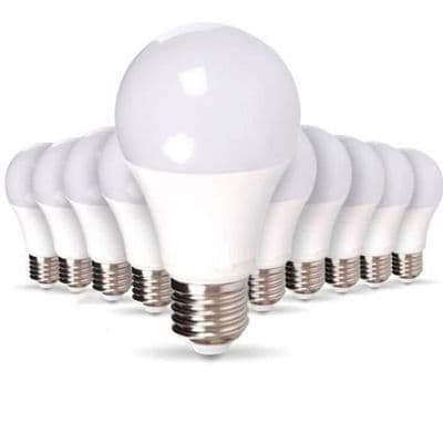 LED-lampa - E27 - 9W - 806 lm - Kallvit 6400K - 10-pack