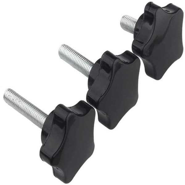Star-shaped knob screws, Torx-shaped knurled screws, hand screws, handle screws, M10×20mm, 6 pieces