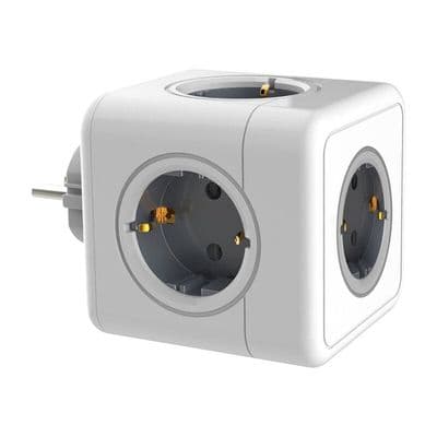 Kube 5-i-1 Strømuttak - 5 AC-uttak - 3680W - Klar til installasjon