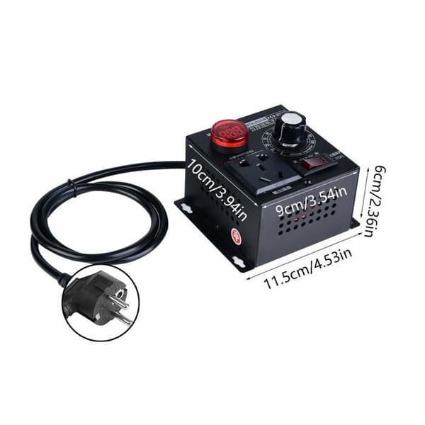 Variabel hastighedsdrev, AC 220V 9A 4000W SCR spændingsregulator, motorventilatorhastighedsregulator
