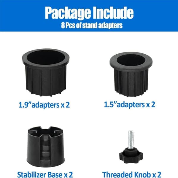 Parasolfod, reservedele, 8 dele, parasolfod, parasoltilbehør, parasolfod, hulring, dækdæksel, til parasolfod, have