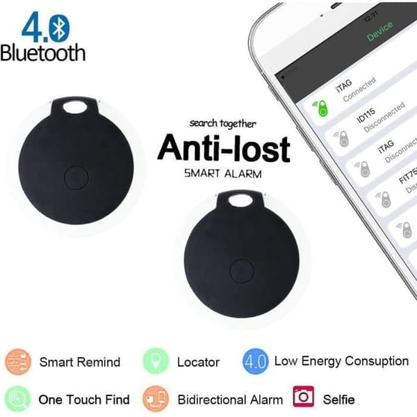 4 stk. Smart Tracker, Nøglefinder Locator, Trådløs Bluetooth Anti-tab Alarm Sensor, Fjernsøgningsenhed