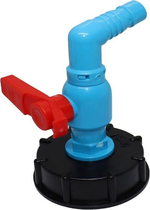IBC S60x6 Adapter Plastikhane - Fleksibelt Slangesæt - 360° Rotation - PVC