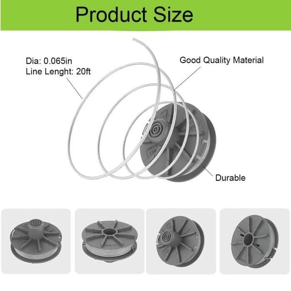 Gardena 5307-20 Klippetrådspole - Kabeldiameter: 1,65 mm - Trådlængde: 6,1 m