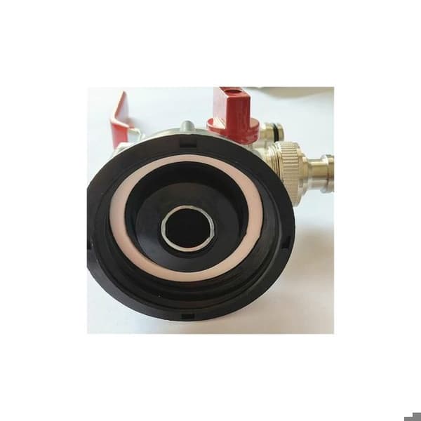 Dobbelt havehane, IBC-adapter - Messing - Flere farver - 1000 liter
