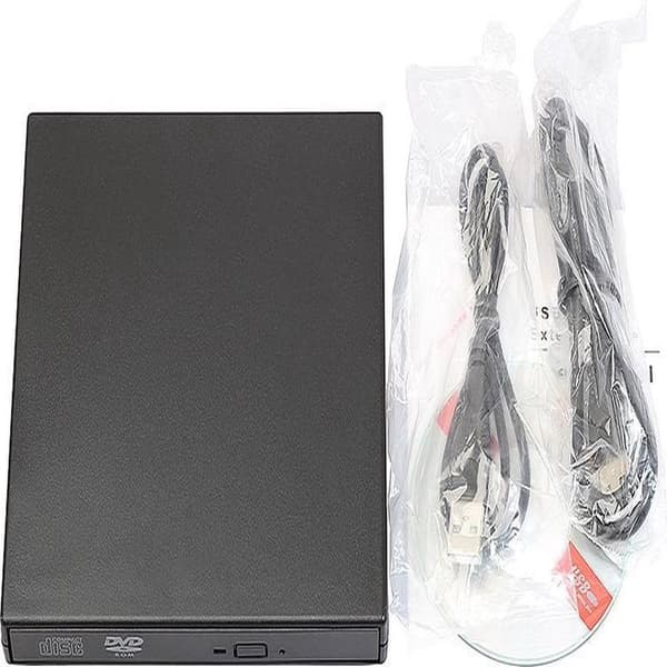 Plug & Play Extern CD/DVD-enhet Spelare Läsare - USB 2.0 CD-ROM Läsare & Brännare