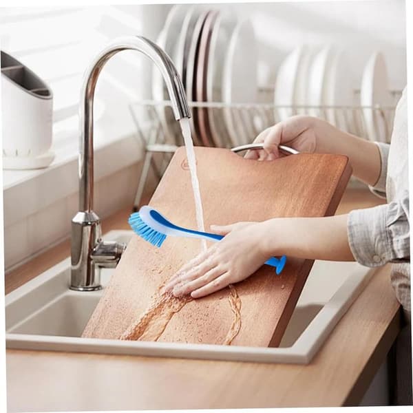 Cleaning Brushes - 3 Pieces - Dish Brush - Bathroom Wall Brushes - Spring Brushes - Corner Brushes - Tile Brushes - with Suction Cup - Practical Kitchen