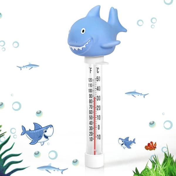 Flytande pooltermometer - Stor display - Stöttålig - Manuell användning
