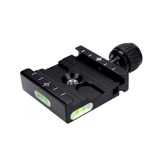 Quick Release Pladeklemmeadapter til Arca-Swiss Stativ Kuglehoved