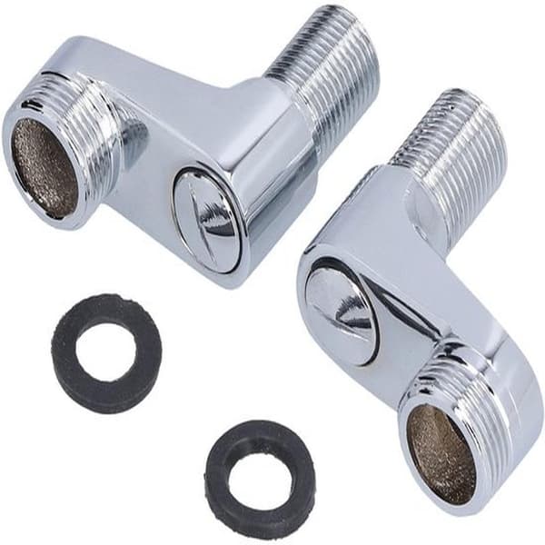 Roterende vandhaneadapter - Messing/Rustfrit stål - Keramisk ventil - Justerbar