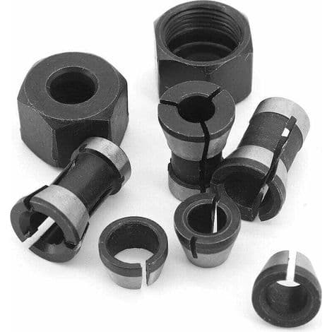 Chuckhode, Drillchuck, 6mm 6.35mm 8mm Adapterhodeomformer, 6 Stykker