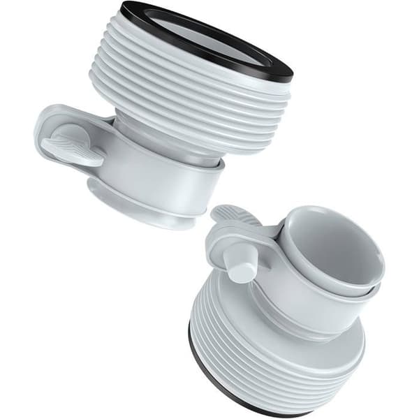 Typ B slangadapter för pumpar, 2-pack, poolslangadapter för 1,5\" och 1,25\" kopplingar