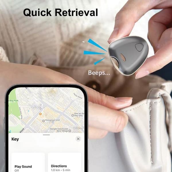 GPS Tracker, Mini GPS Tracker, Global Locator, Svart