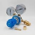 Mellemstor messingtrykregulator, iltregulator med G5/8 gevind, 0,250-25MPa