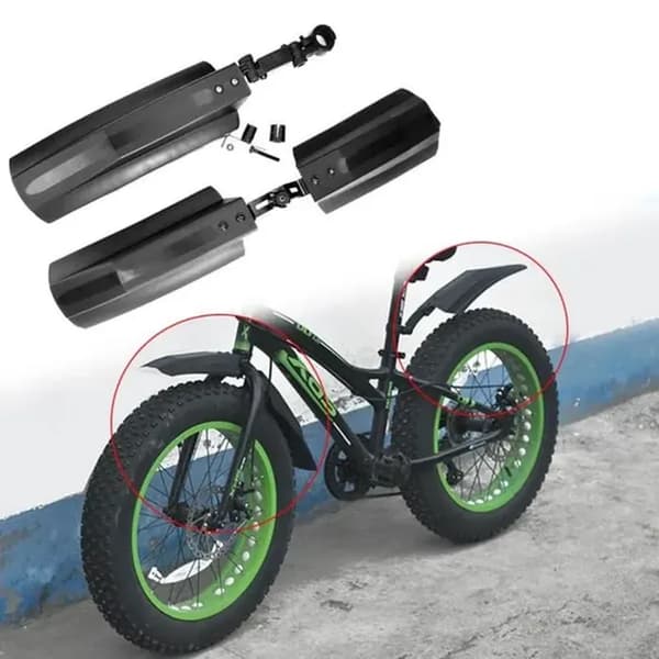 Stænkskærme - Fat Bike 26 tommer - Quick Release - 2 stk. - Sort