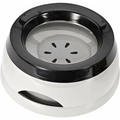Anti-spild hundevandskål - Flydende låg - Skridsikker - Grå