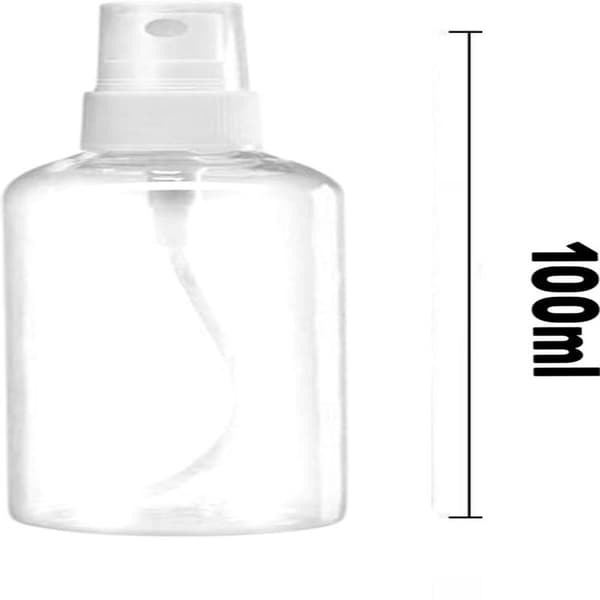 delar - Suihkepullot - Suihkepullo hienolla sumuttimella 100ml - Kirkas suihkepullo - Muovipullopakkaus - Pieni suihkepullo Minimatkapullo