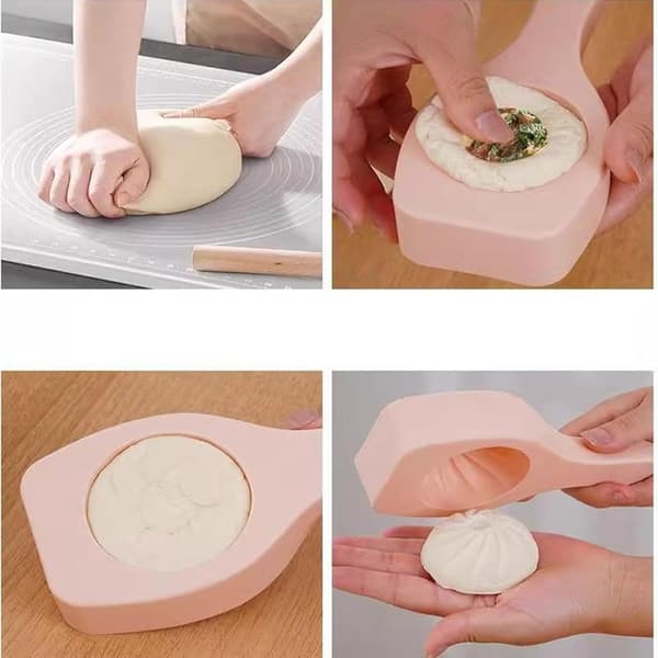 Durable, multifunctional, lightweight dumpling mold; can make dumplings with various fillings; manual dough roller; a small kitchen utensil.