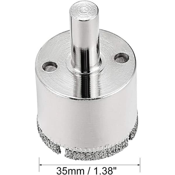 35 mm diamantkerneborebit - 2 stk. - Til fliser, glas, marmor, keramik