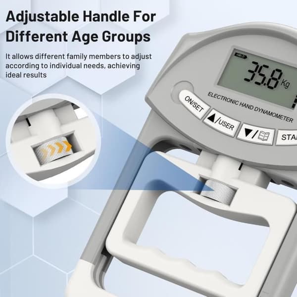 90 kg Dynamometer - Højpræcisionssensor - Trådløs - Ergonomisk