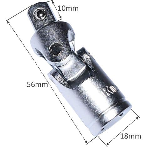 3/8\" Universalled til skraldenøgletoppe retvinklet adapter - C2181