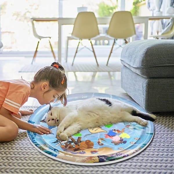 Kæledyrsvandlegemåtte, tyk legemåtte med vandsensor til katte og hunde, 100 cm (fortykket)