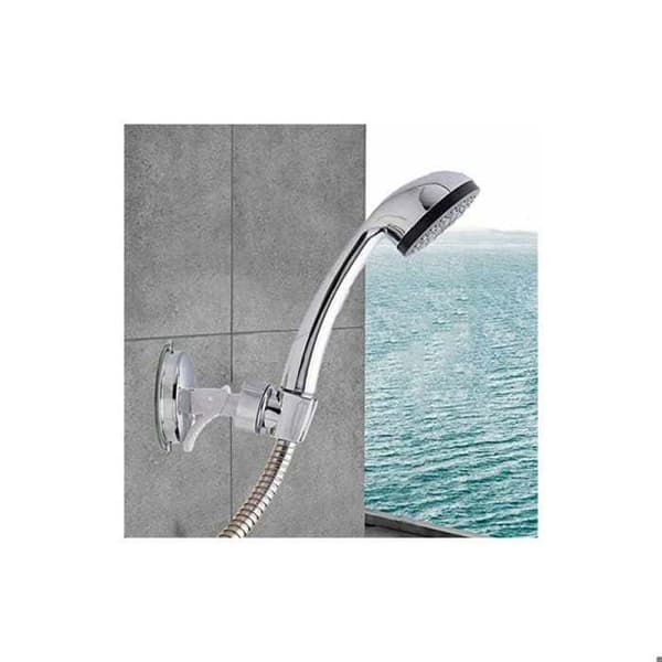 Universal udskiftelig brusehovedholder, sølv
